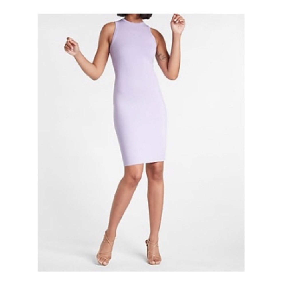 EXPRESS Body Contour Sleeveless Sweater Mini Dress